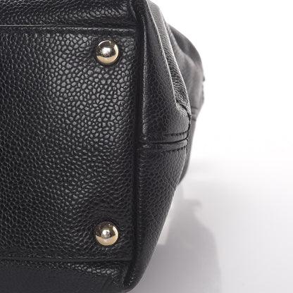 Chanel Caviar CC Wood Chain Hobo Black 11 of 11