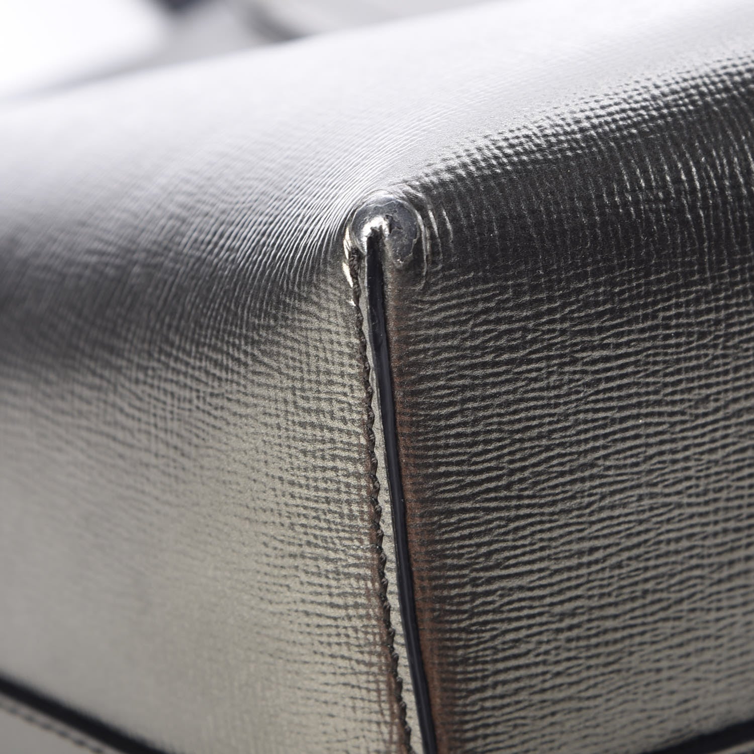 Tom Ford Laminated Calfskin Medium T Tote Anthracite 10 of 11