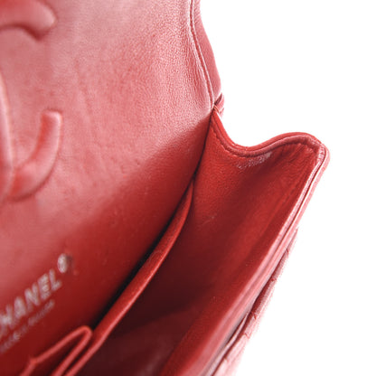 Chanel Lambskin Quilted Medium Double Flap Red 19 of 22