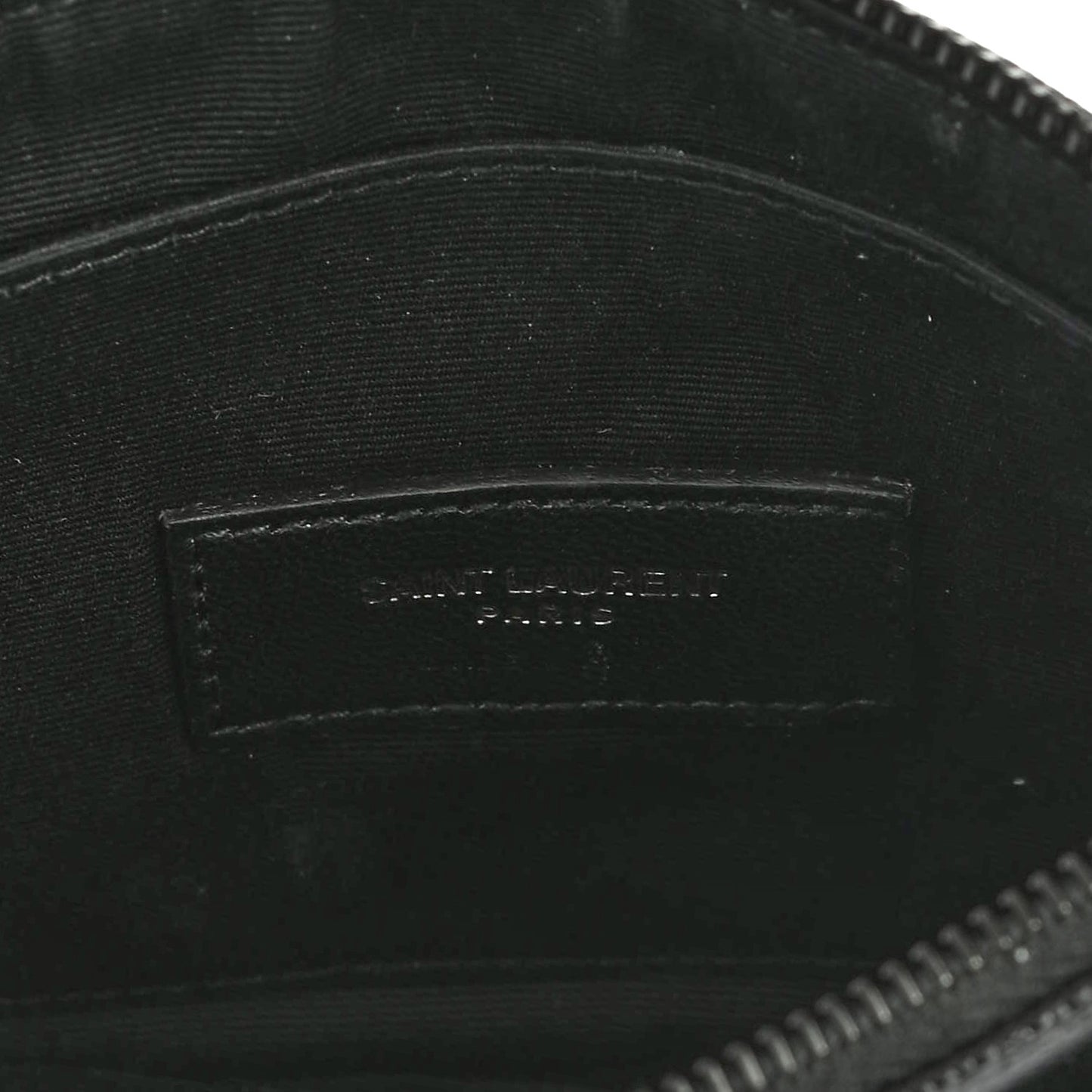Grain De Poudre Chevron Monogram Bill Pouch Black