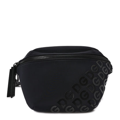 Dolce & Gabbana Neoprene Millennials Logo Waist Bag Black White 1 of 8