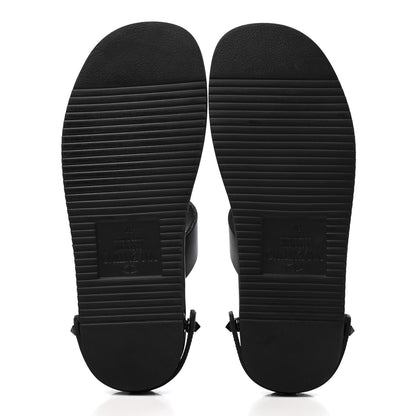 Valentino Garavani Calfskin Slip On 25mm Platform Sandals 37 Black 5 of 13