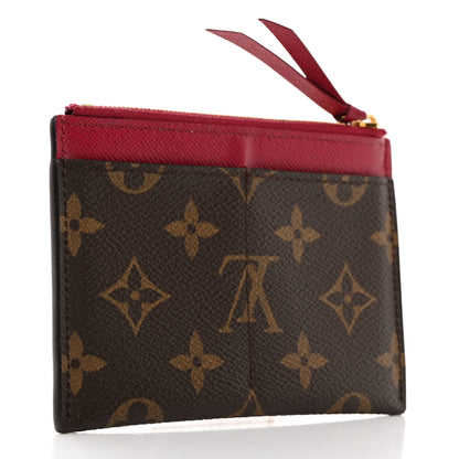 Louis Vuitton Monogram Zipped Card Holder Fuchsia 3 of 7