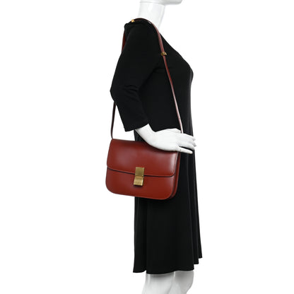 Celine Box Calfskin Medium Classic Box Flap Bag Lipstick 2 of 13