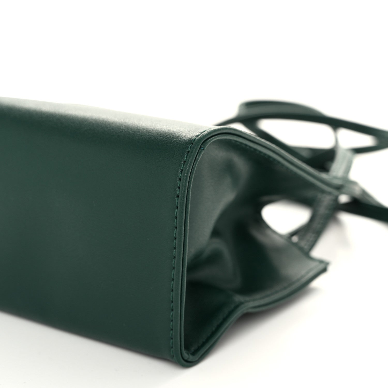 Telfar Vegan Leather Small Shopping Bag Dark Olive 9 of 9