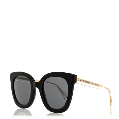 Gucci Acetate Crystal Sunglasses GG0564S Black Grey 1 of 8