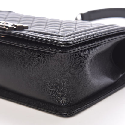 Chanel Caviar Quilted Medium Boy Flap Black 10 of 11