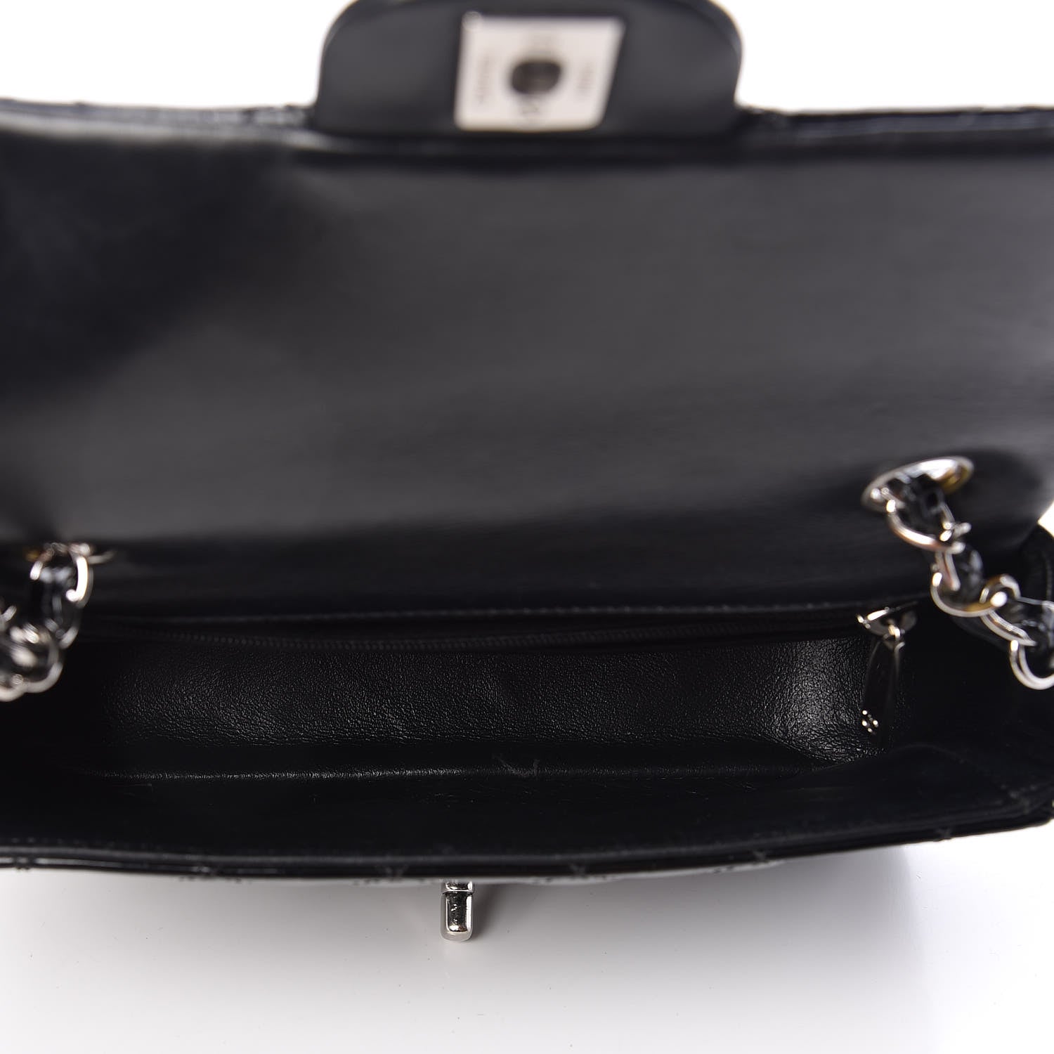 Chanel Patent Calfskin Quilted Mini Rectangular Flap Black 5 of 11