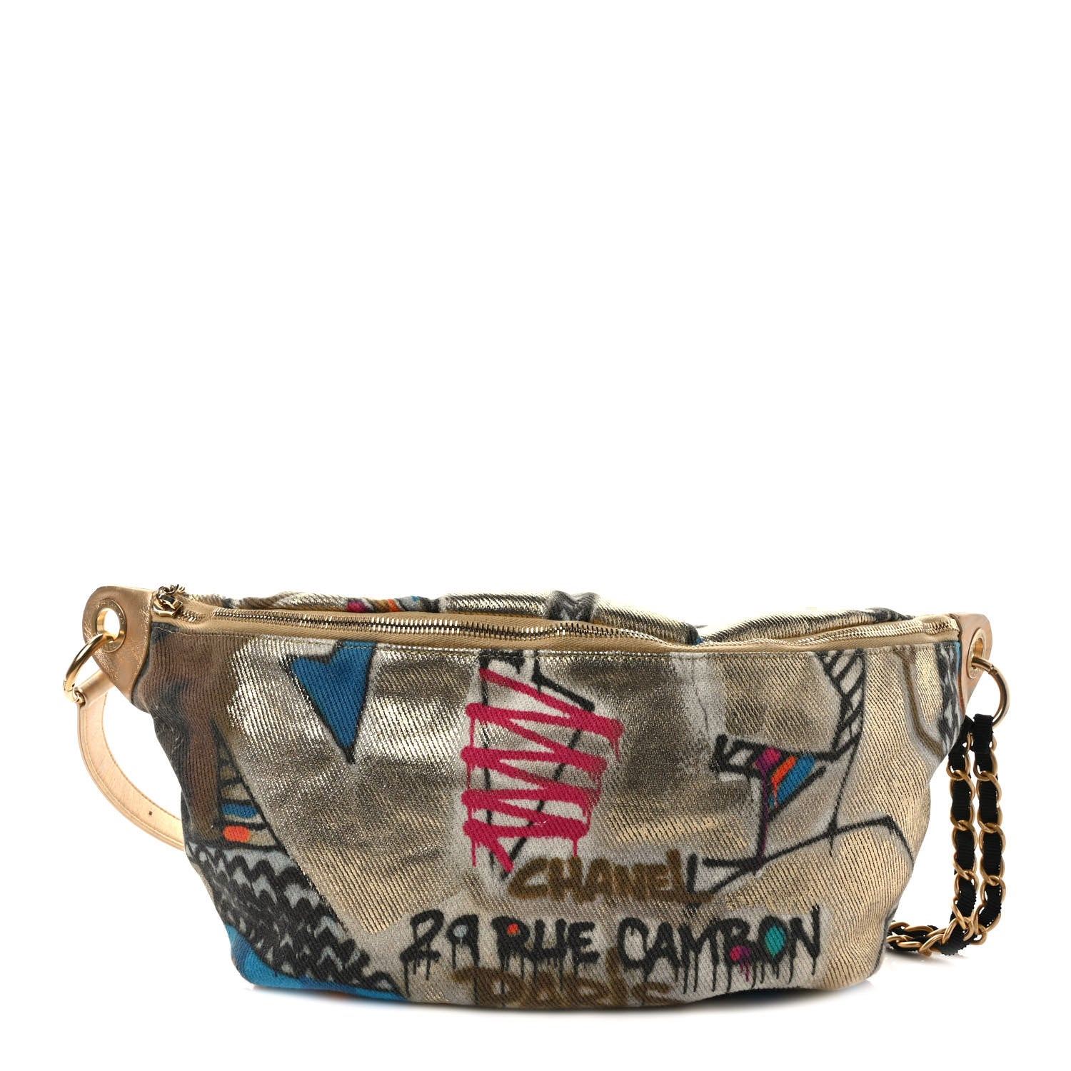 Chanel Graffiti Printed Canvas Street Spirit Waist Belt Bag Multicolor 1 of 9