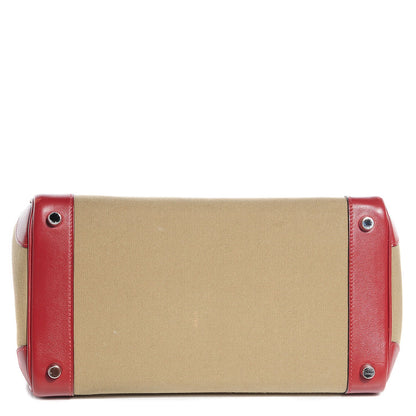 Hermes Toile Swift Birkin 30 Rouge H 20 of 24