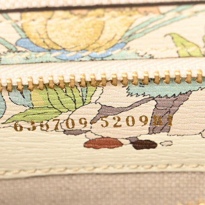 Gucci New Shangai Calfskin Tiger Savanah Small Jackie 1961 Hobo Chalky White Multicolor 7 of 9