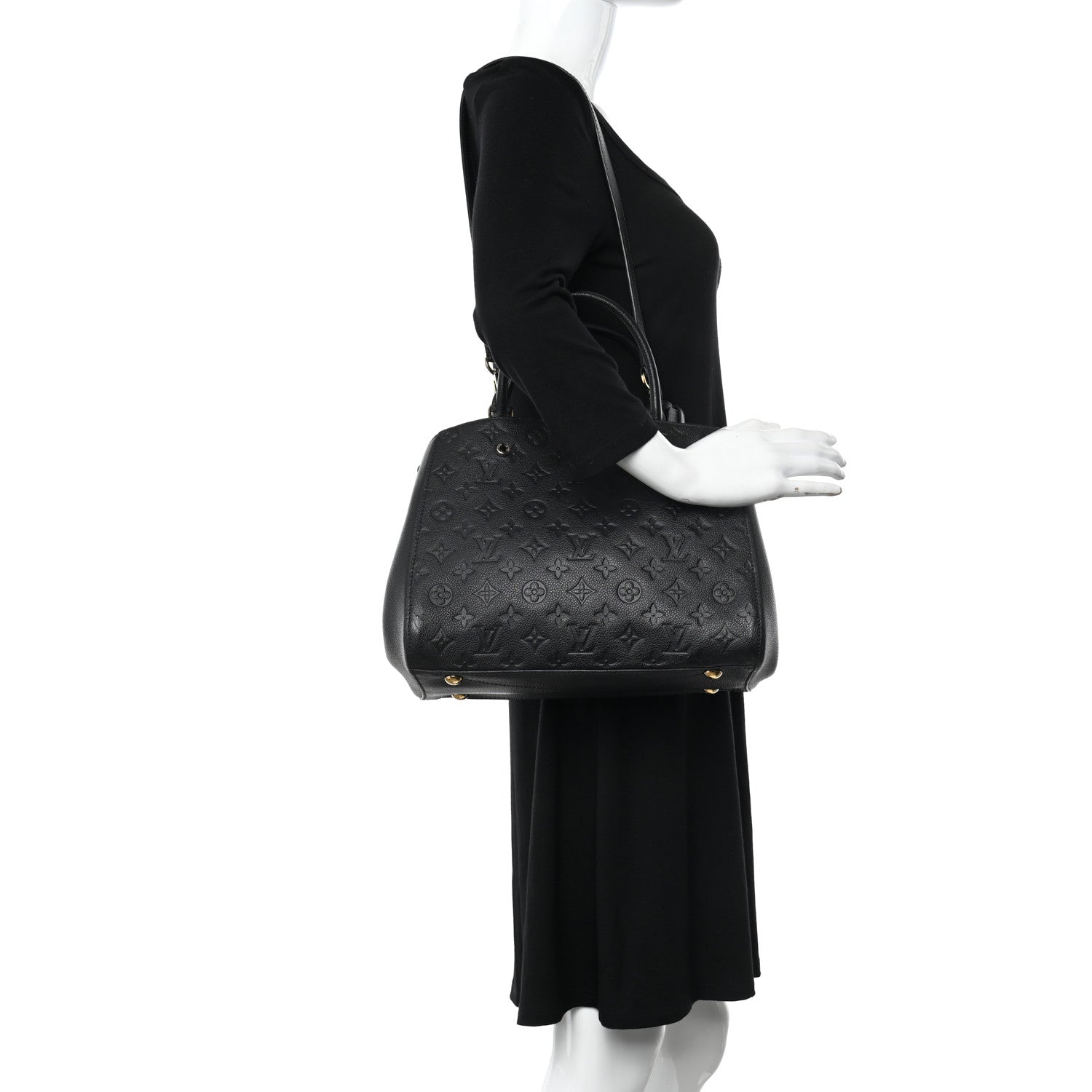 Louis Vuitton Empreinte Montaigne MM Black 2 of 13