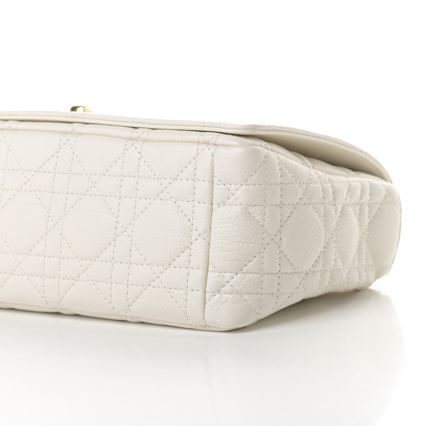 Lambskin Cannage Medium Dior Bag Ivory