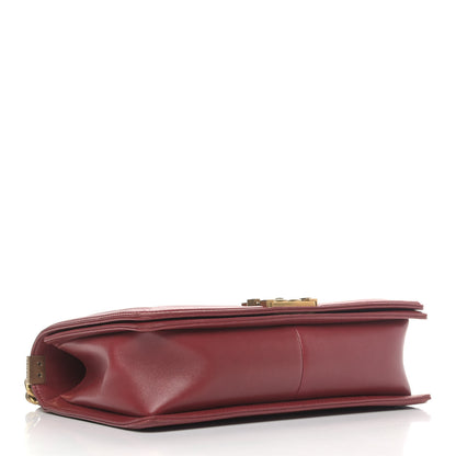 Chanel Lambskin Quilted New Medium Boy Flap Dark Red 3 of 7