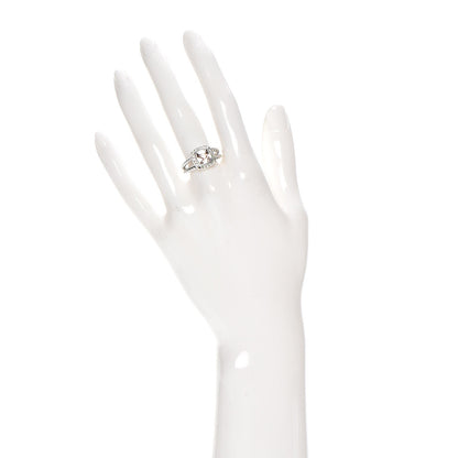 David Yurman Sterling Silver Diamond Morganite 7mm Petite Albion Ring 53 6.5 2 of 4