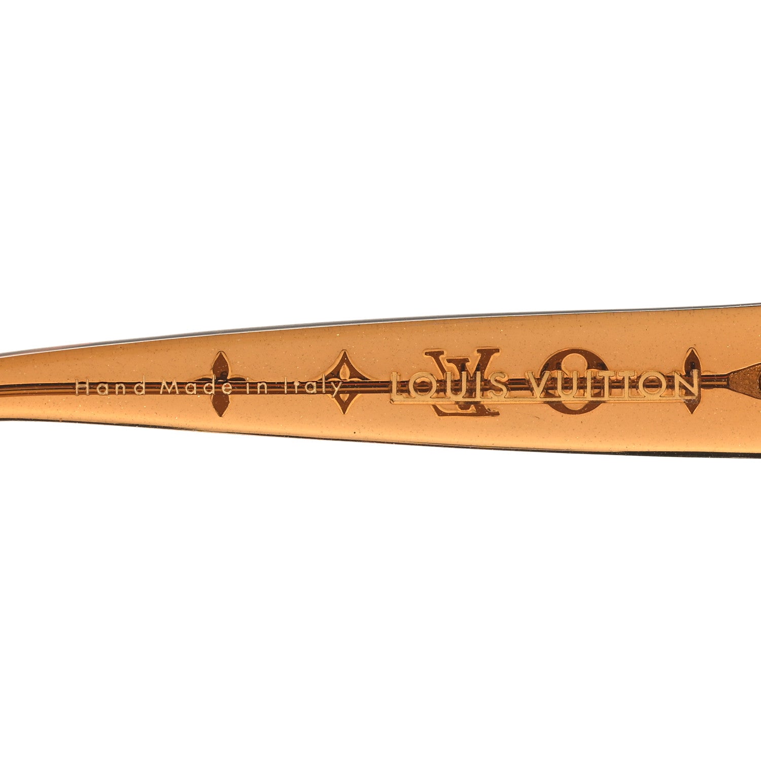 Louis Vuitton Acetate Obsession Round Sunglasses Z0032W Brown Glitter 5 of 7