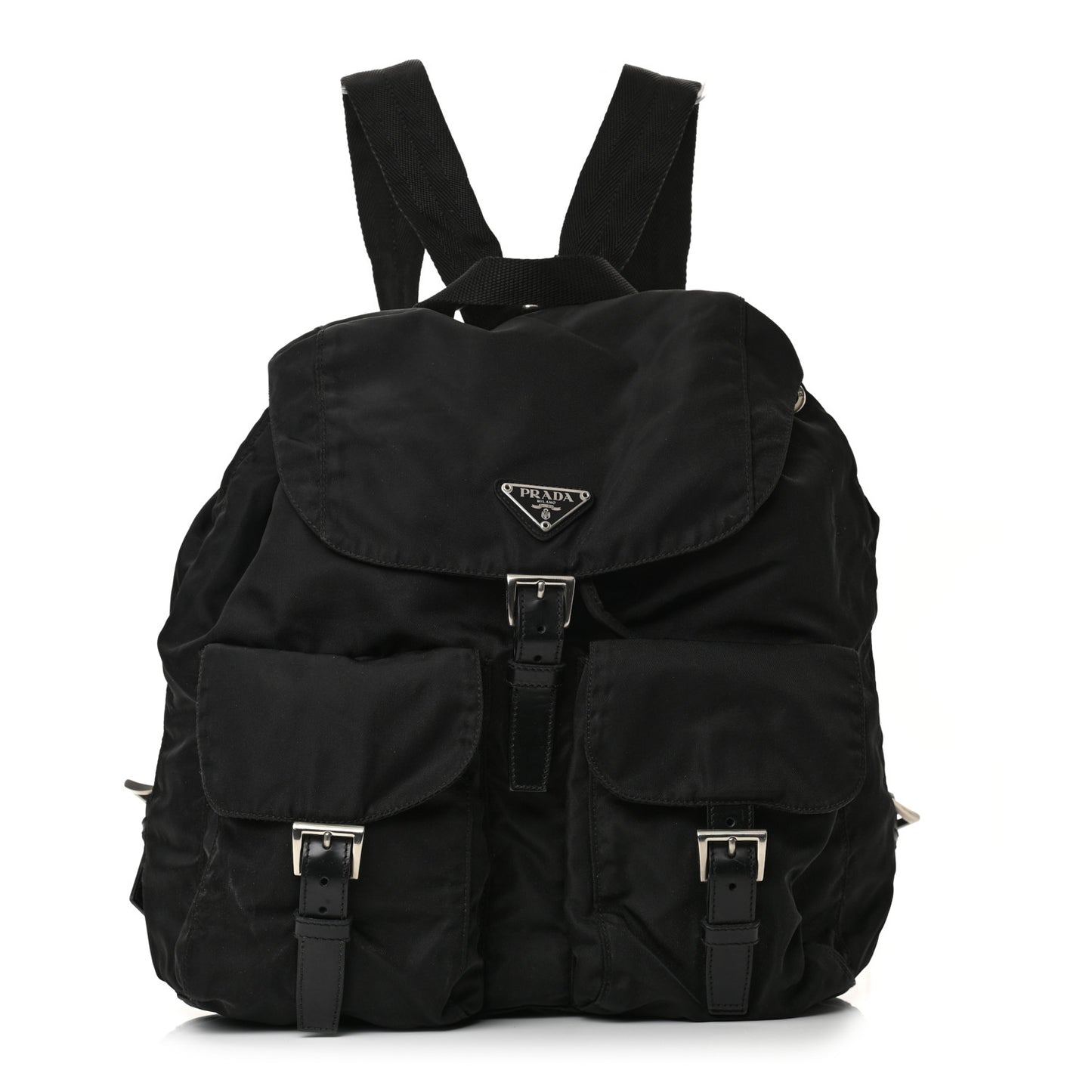 Nylon Vela Medium Backpack Black