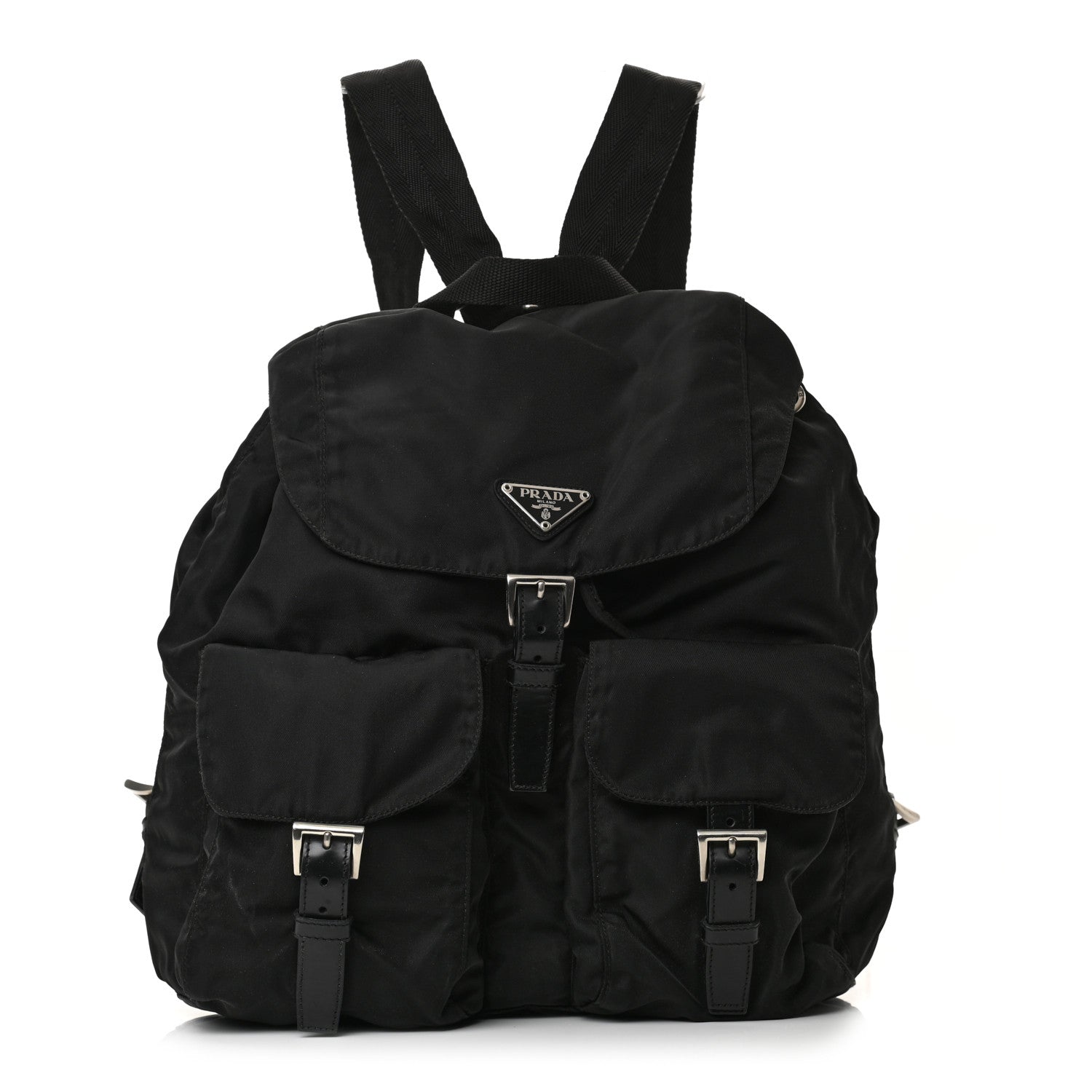 Prada Nylon Vela Medium Backpack Black 1 of 11