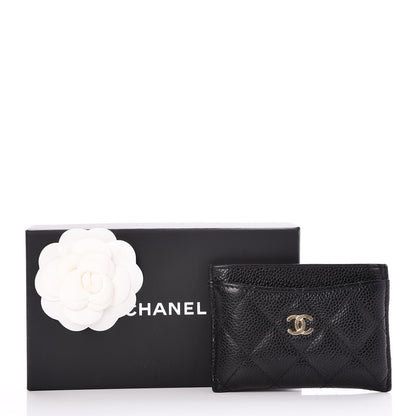 Chanel Caviar Quilted Card Holder Black 9 of 9