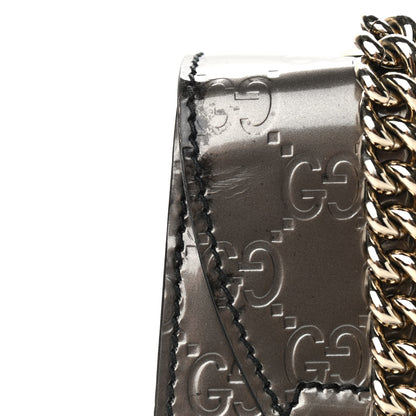 Gucci Shine Guccissima Medium Emily Chain Shoulder Bag Sasso 12 of 13