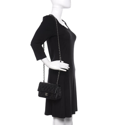 Chanel Lambskin Quilted Mini Rectangular Flap Black 2 of 10