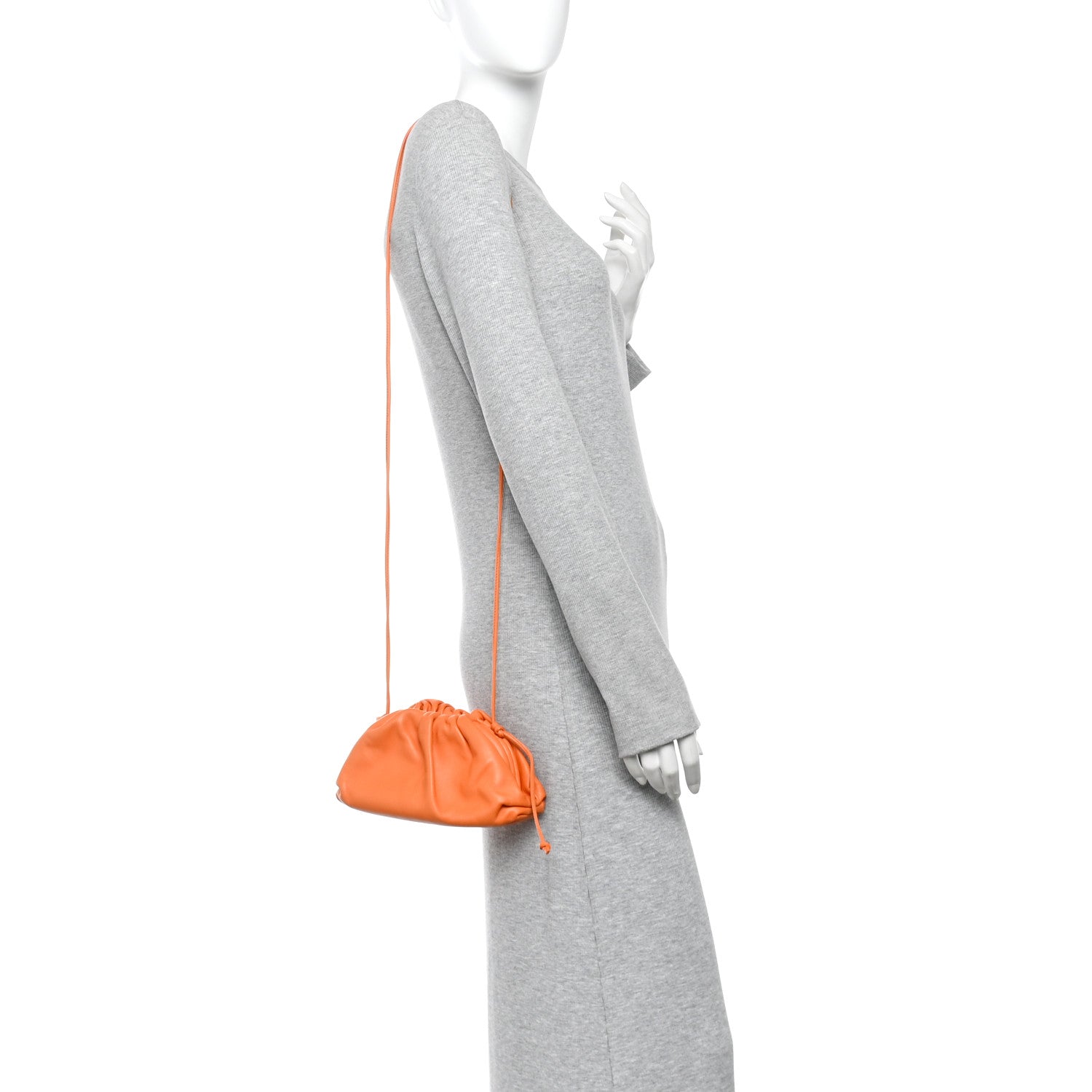 Bottega Veneta Butter Calfskin The Mini Pouch Light Orange 2 of 11