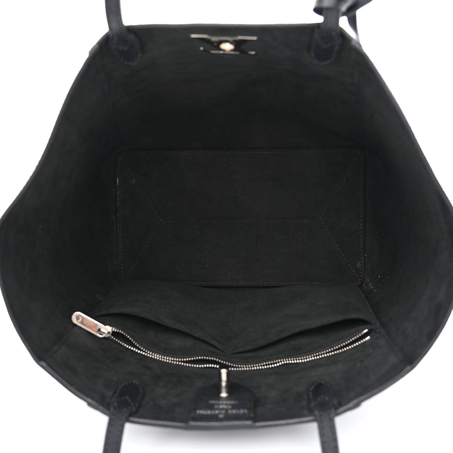 Louis Vuitton Calfskin Lockme Cabas Black 5 of 13
