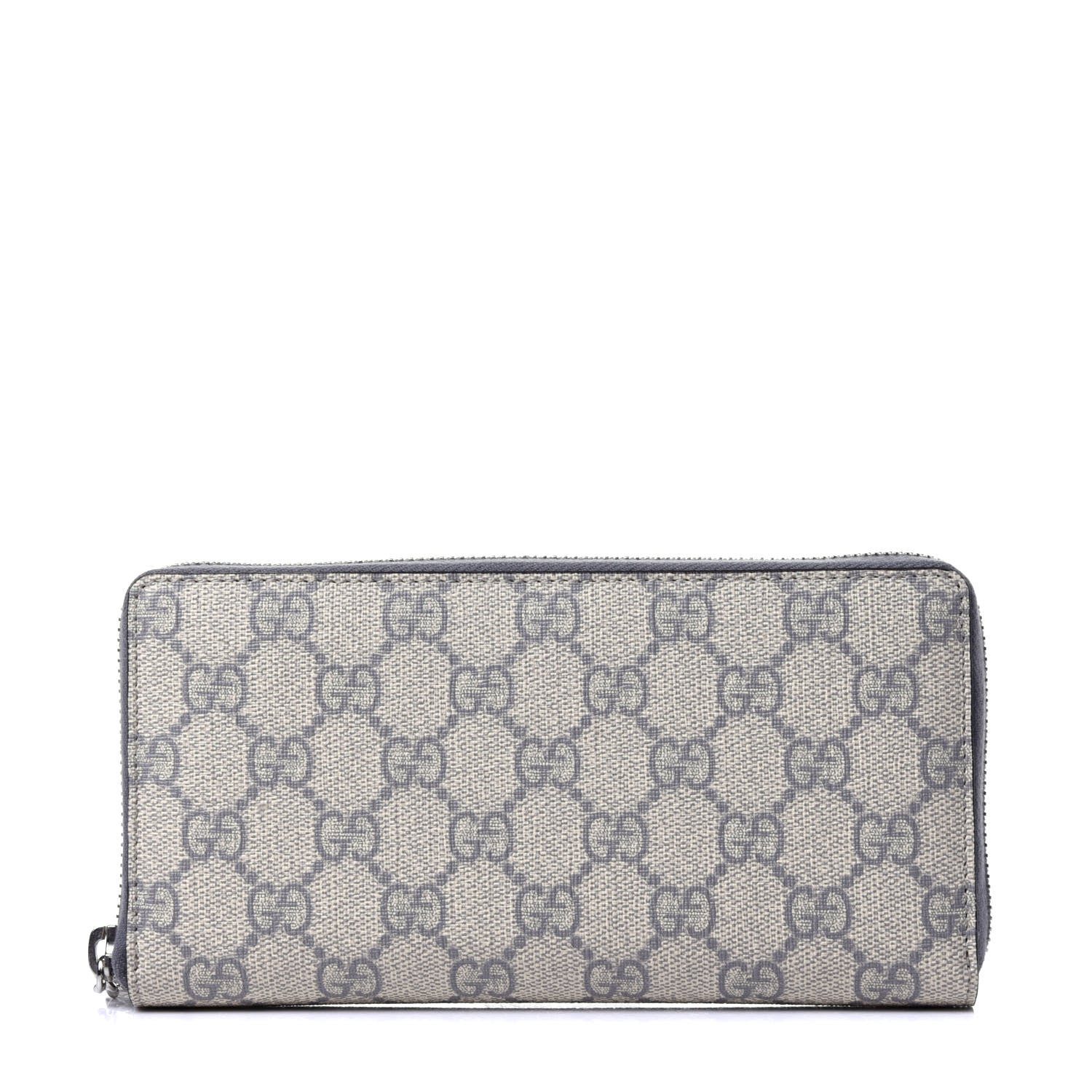 Gucci GG Supreme Monogram GG Pierce Zip Around Wallet Ecru Grigio 1 of 11
