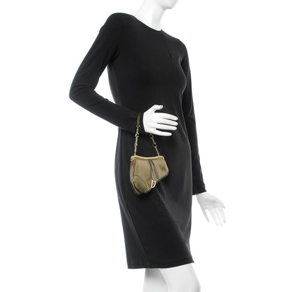 Christian Dior Nylon Mini Saddle Bag Kaki 2 of 10