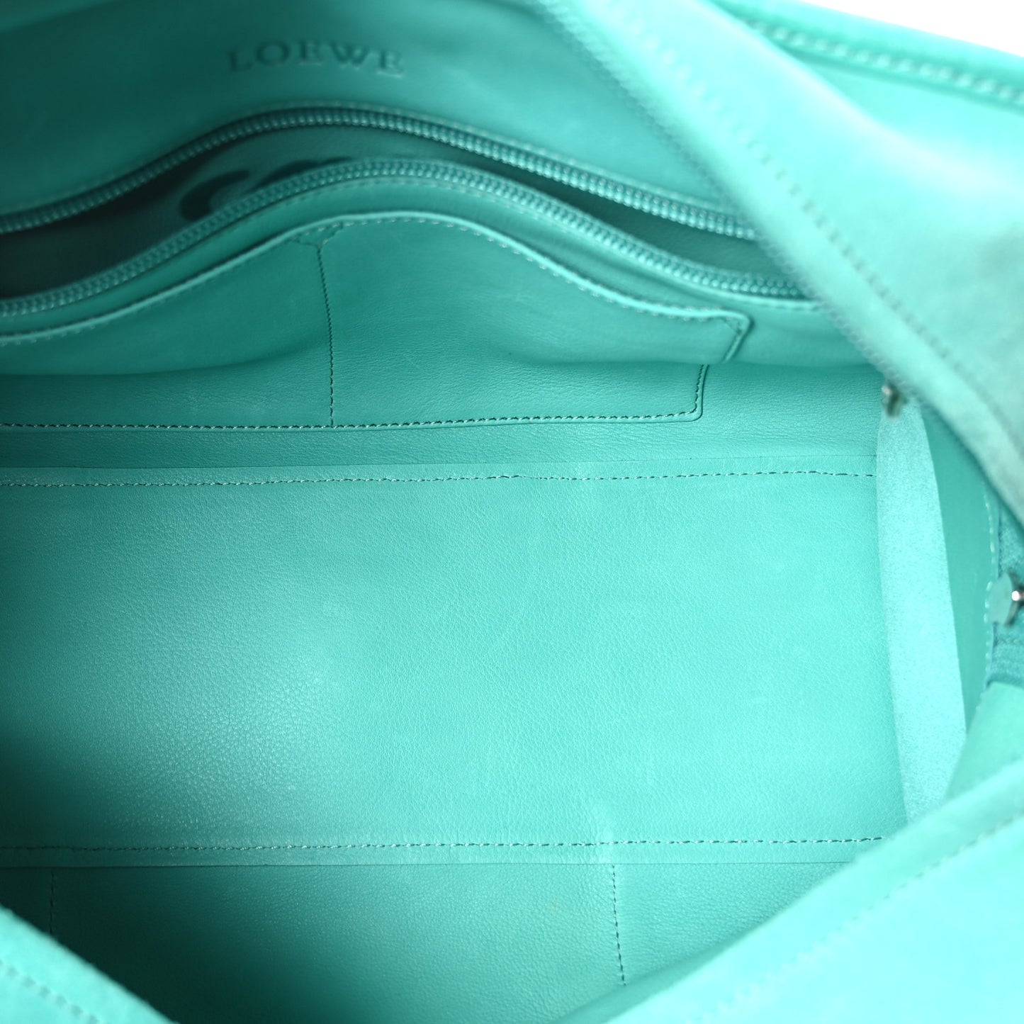 Suede Calfskin Amazona 28 Turquoise