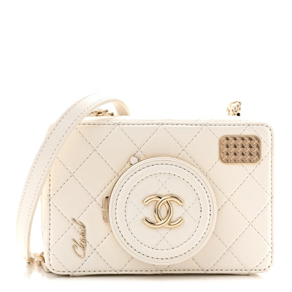 Chanel Lambskin Quilted Coco Click Bag White 1 of 13
