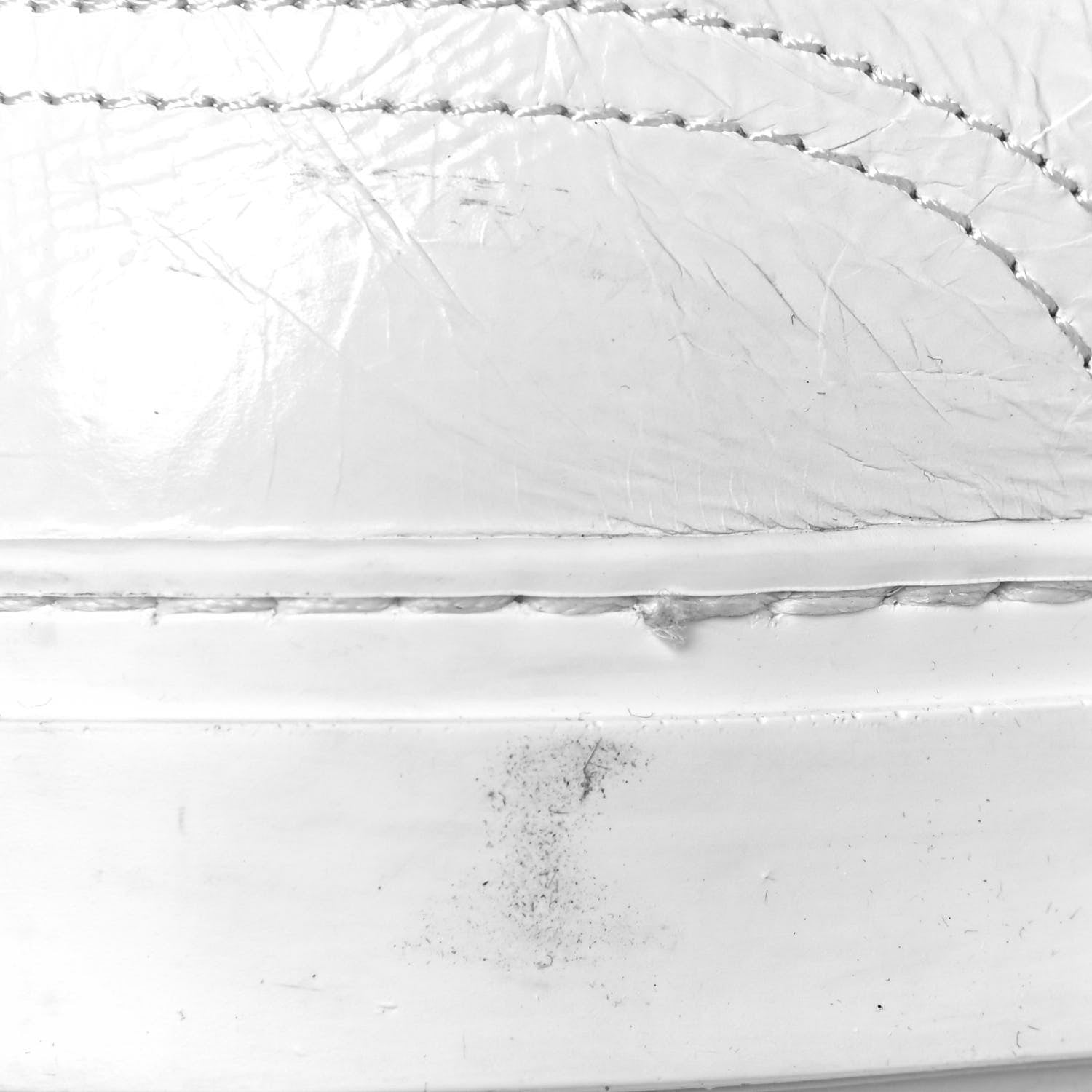 Chanel Crumpled Calfskin Womens CC Bow Sneakers 36.5 White 9 of 9