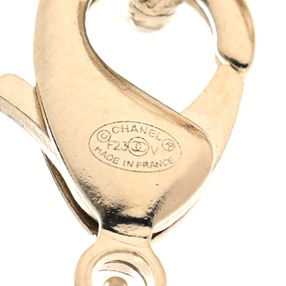 Chanel Pearl CC 100th Anniversary Necklace Light Gold 3 of 4