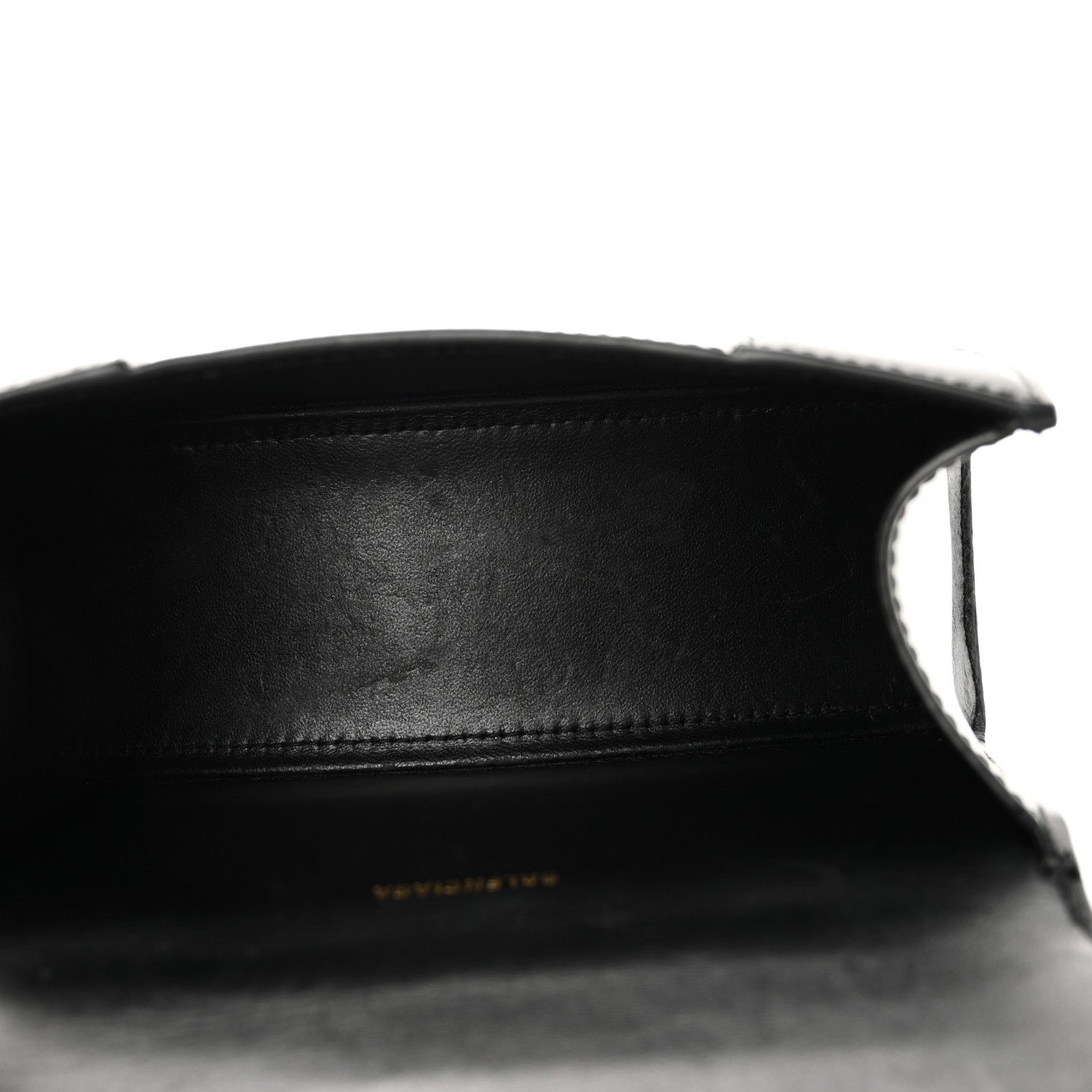 Balenciaga Shiny Box Calfskin Hourglass Top Handle Bag XS Black 5 of 9