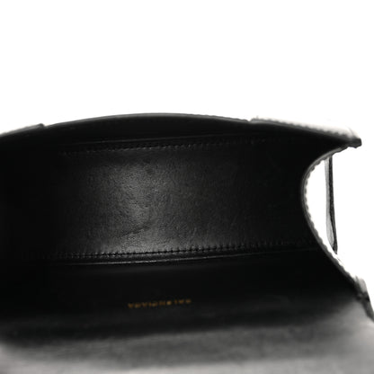 Balenciaga Shiny Box Calfskin Hourglass Top Handle Bag XS Black 5 of 9