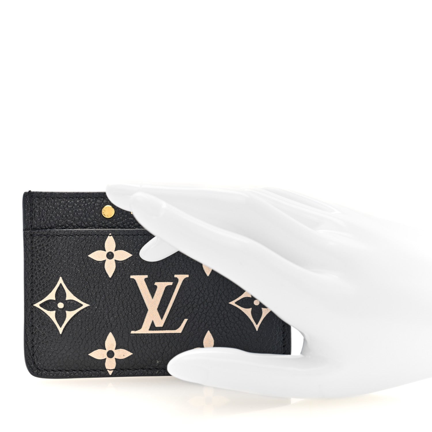 Louis Vuitton Empreinte Card Holder Black Beige 2 of 6