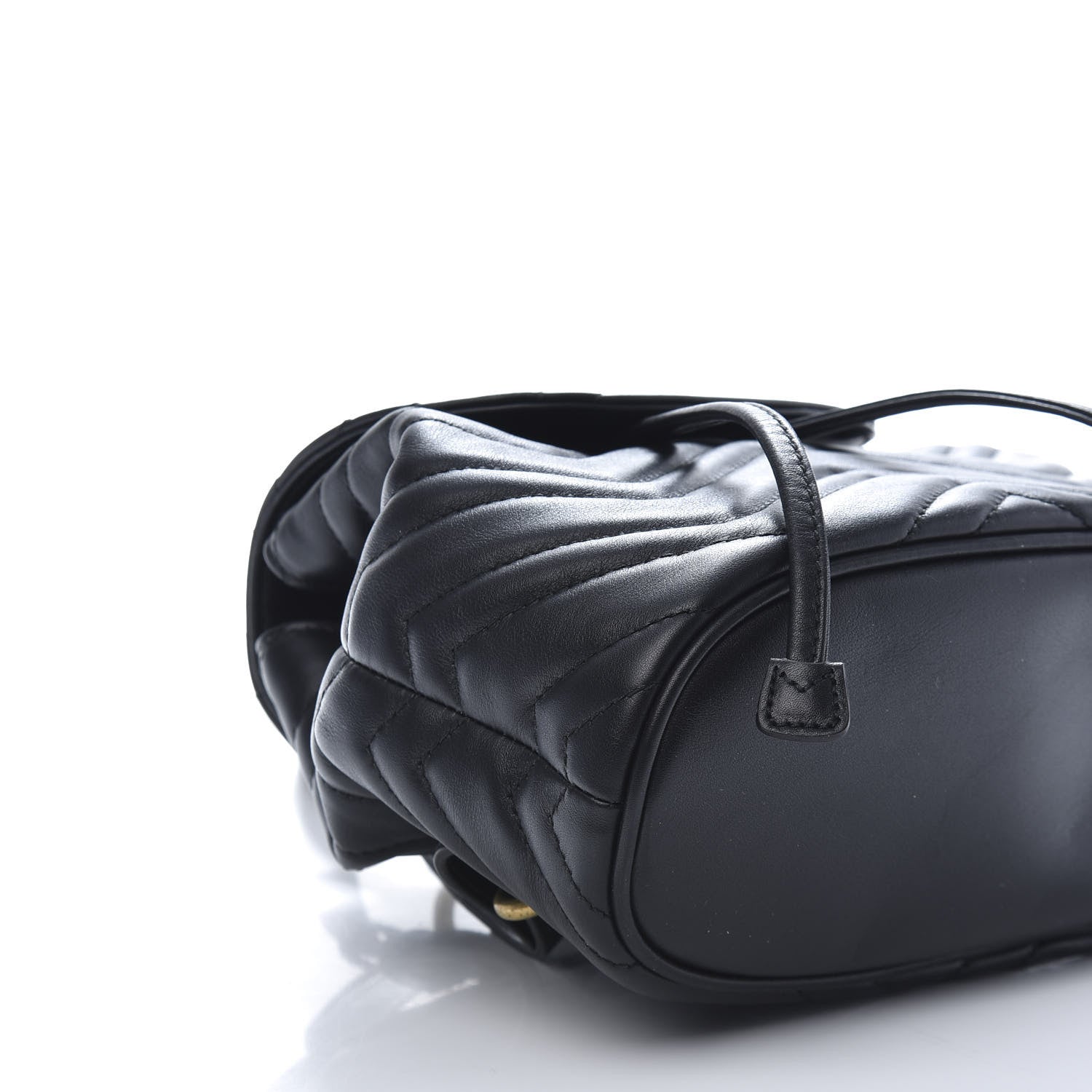 Gucci Calfskin Matelasse GG Marmont Flap Backpack Black 5 of 10