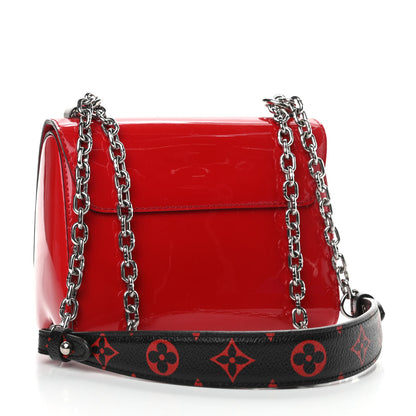 Louis Vuitton Patent Monogram Infrarouge Twist Shoulder Bag PM Coquelicot 3 of 10