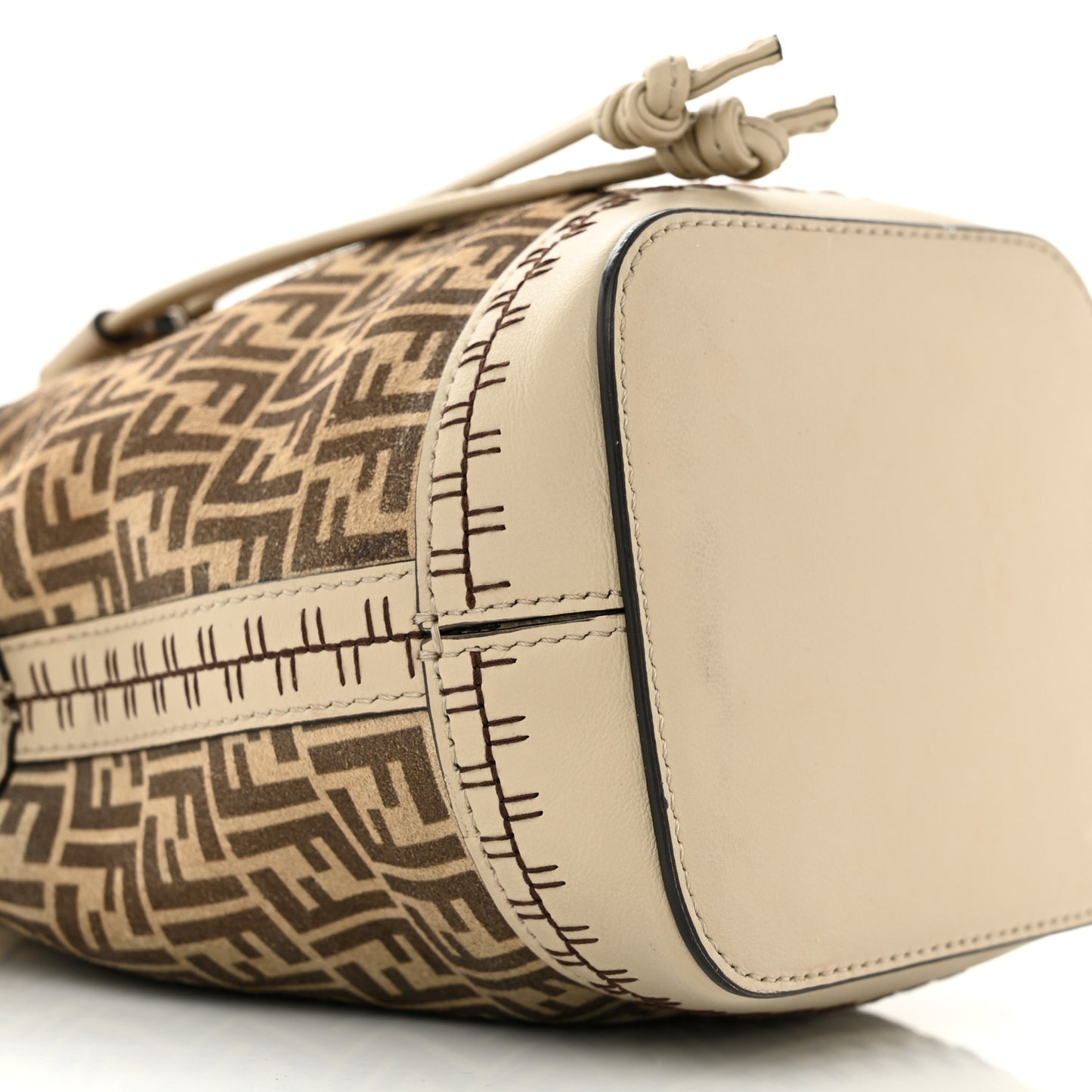 Suede Vitello Grace F is Fendi Micro FF Mini Mon Tresor Bucket Bag Nude Spring Maya