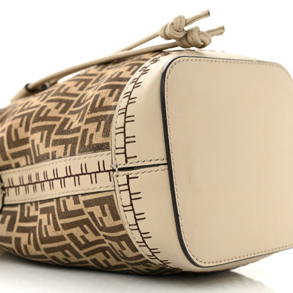 Fendi Suede Vitello Grace F is Fendi Micro FF Mini Mon Tresor Bucket Bag Nude Spring Maya 9 of 13