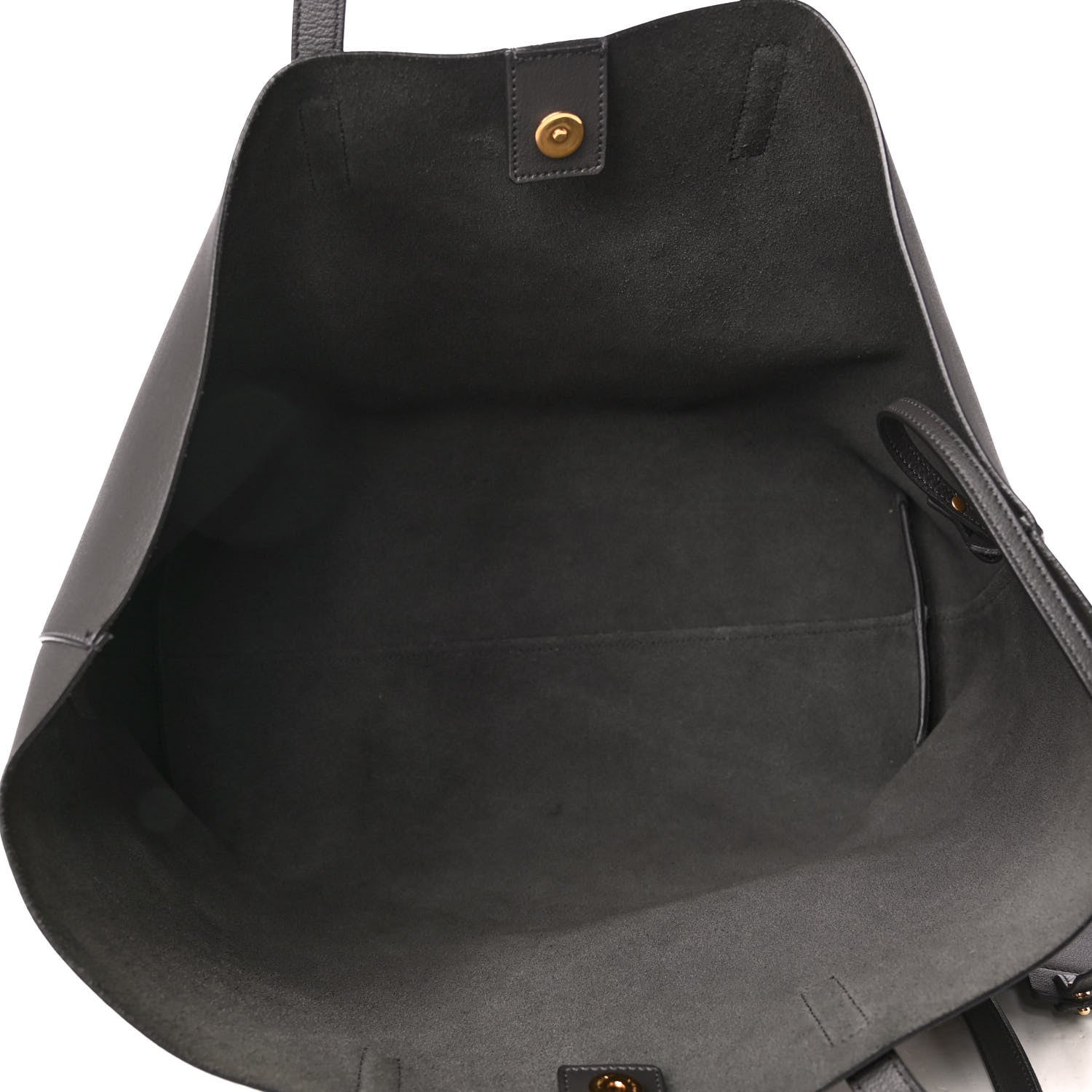 Saint Laurent Calfskin Large Shopping Tote Coal 5 of 5