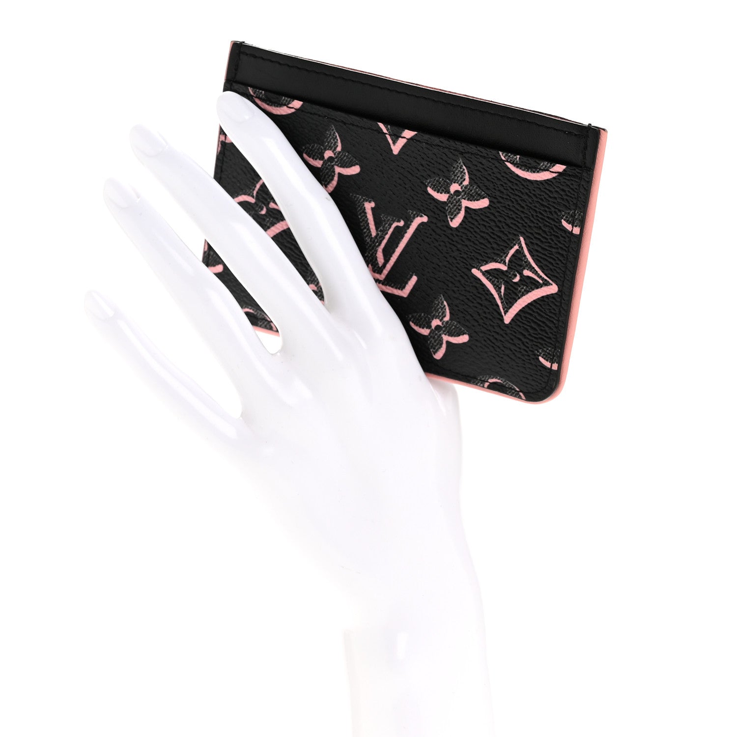Louis Vuitton Monogram Fall for You LV Side-Up Card Holder Black 2 of 9