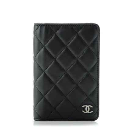 Chanel Lambskin Quilted Passport Holder Black 9 of 16