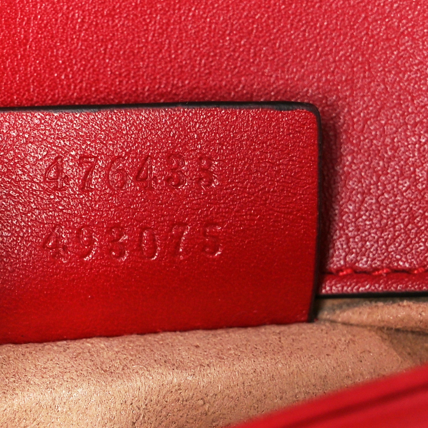 Gucci Calfskin Matelasse Super Mini GG Marmont Shoulder Bag Hibiscus Red 7 of 10