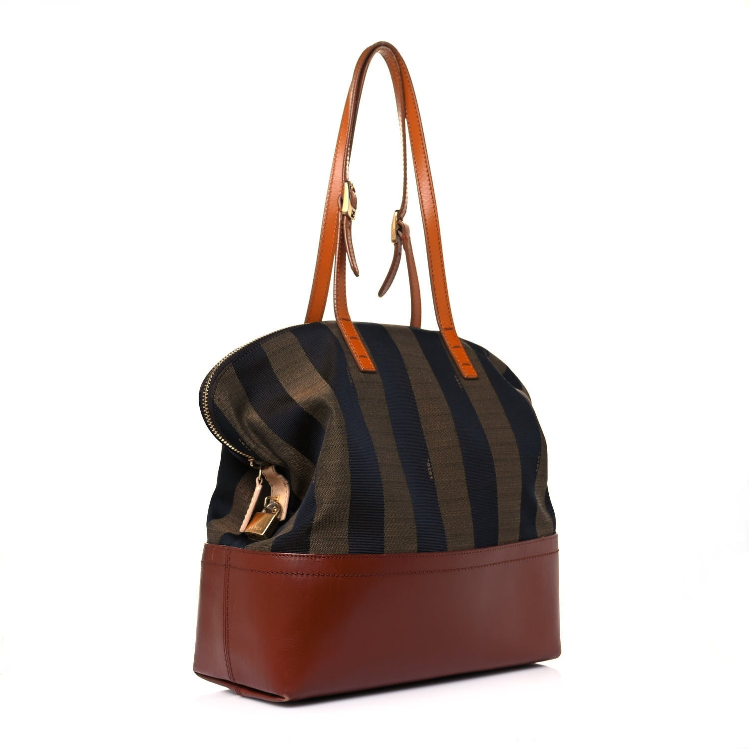 Fendi Pequin Cuoio Vegetale 2Bag Tobacco Cuoio Miele Vacchetta 3 of 19