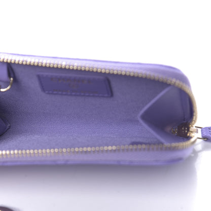 Chanel Caviar Quilted Zipped Key Holder Case Purple 5 of 8
