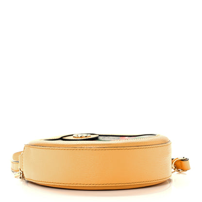 Gucci GG Supreme Monogram Flora Web Mini Ophidia Round Shoulder Bag Beige Multicolor Crop 4 of 11