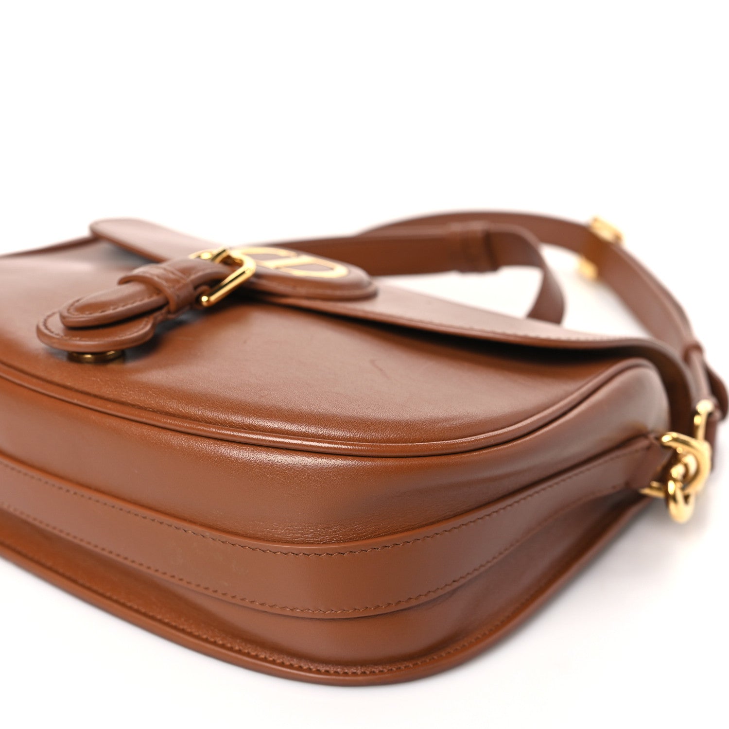 Christian Dior Box Calfskin Medium Bobby Flap Dark Tan 9 of 9