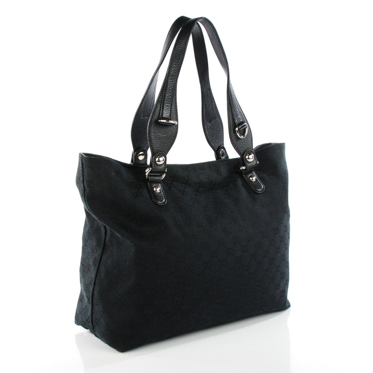 Monogram Medium Icon Bit Tote Black