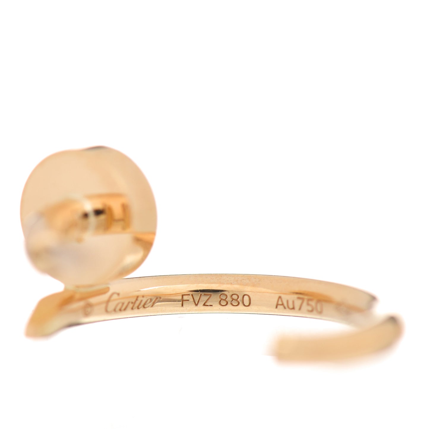 18K Yellow Gold Juste Un Clou Hoop Earrings